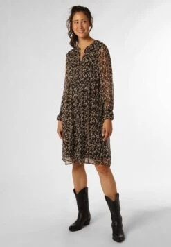 Vila Vifalia - Blousejurk - Schwarz Beige