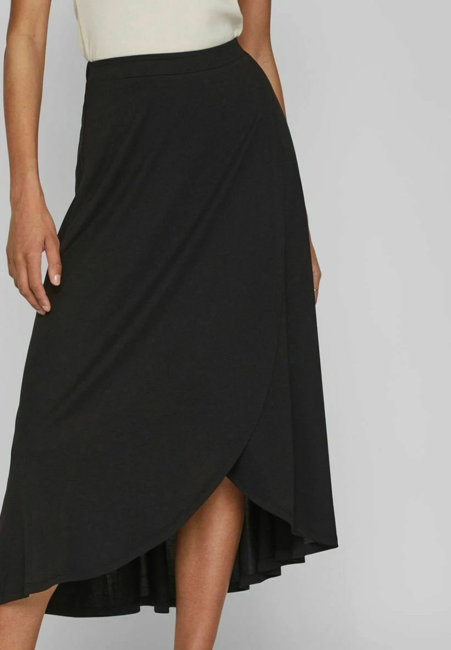 Vila Wickeloptik - A-Lijn Rok - Black 7 Vila Wickeloptik - A-Lijn Rok - Black - Afbeelding 5