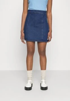 Vinelly Skater Skirt - A-Lijn Rok - Medium Blue Denim