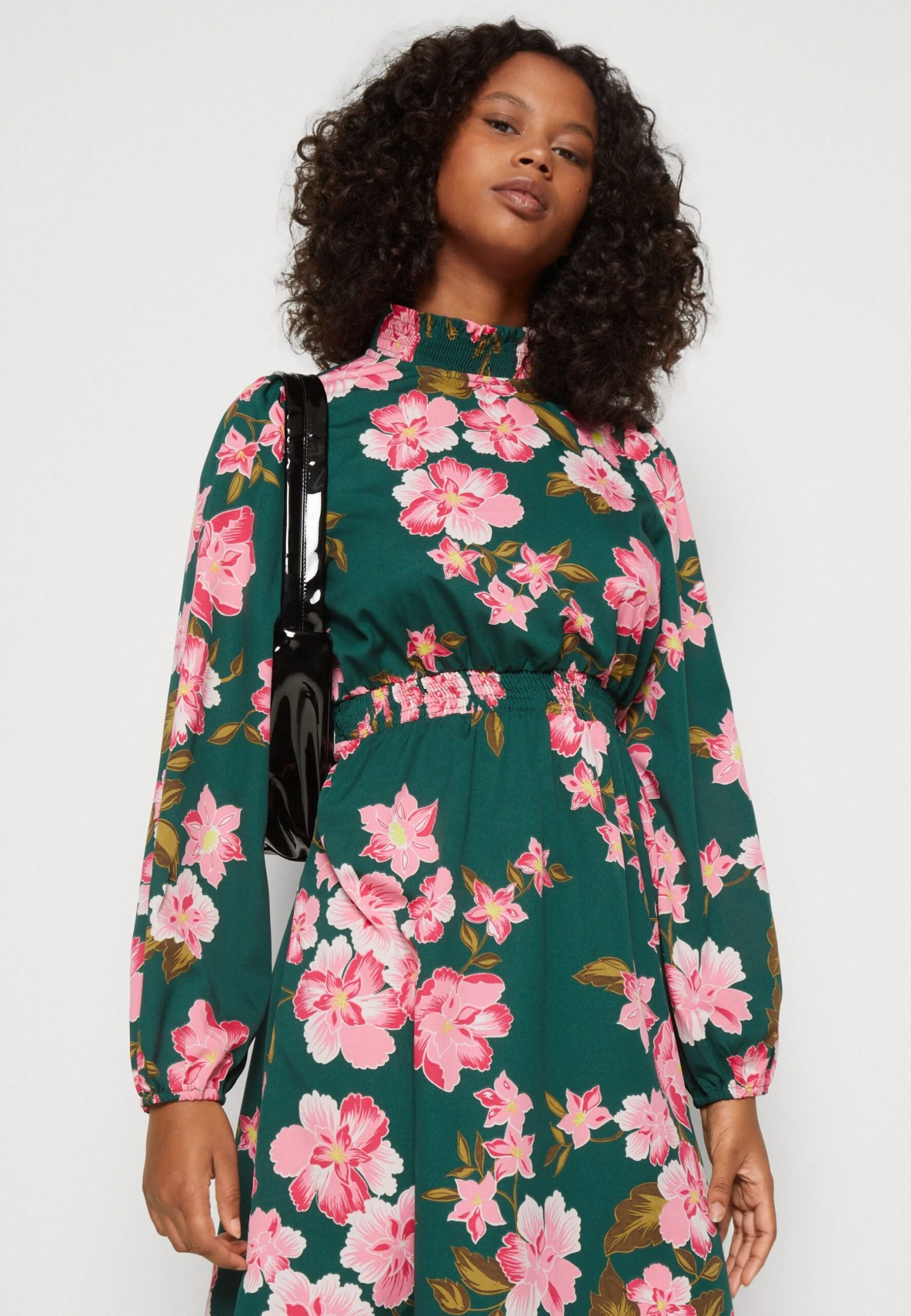 Vila Vimolly Highneck Dress - Jurk - Pineneedle 6 Vila Vimolly Highneck Dress - Jurk - Pineneedle - Afbeelding 4