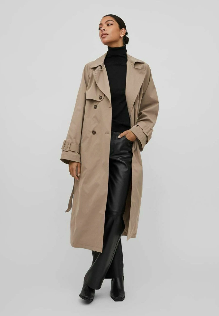 Vila Trenchcoat - Walnut 4 Vila Trenchcoat - Walnut - Afbeelding 2