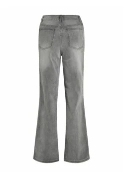 Vila Wide Fit Mid-Rise - Flared Jeans - Grey Denim -Dames e51ba7636ed040c09d12ff6f22ba1a51