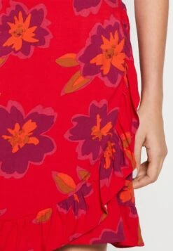 Vila Vinaja Short Wrap Skirt - Wikkelrok - Flame Scarlet/Purple -Dames e8e54c038a2d4240a03b5669d7ae2ccb