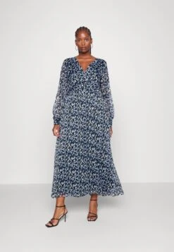 Vifalia Wrap Dress - Maxi-Jurk - Mazarine Blue