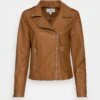 Vila Vicara Jacket - Imitatieleren Jas - Toasted Coconut -Dames eb90632ab4694803b8b95cc952b999a6