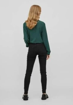 Vila Skinny Fit- Jeans Skinny Fit - Black Denim -Dames ebf4e7803dd1467b920ff1b6fcdb71a8
