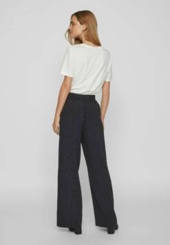 Vila High Waist Loose Fit - Broek - Navy Blazer -Dames eca0e8cd0b28495b998bde5d5e577ca4