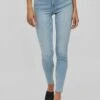 Vila Mid-Rise - Jeans Skinny Fit - Light Blue Denim