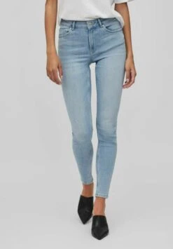 Vila Mid-Rise - Jeans Skinny Fit - Light Blue Denim