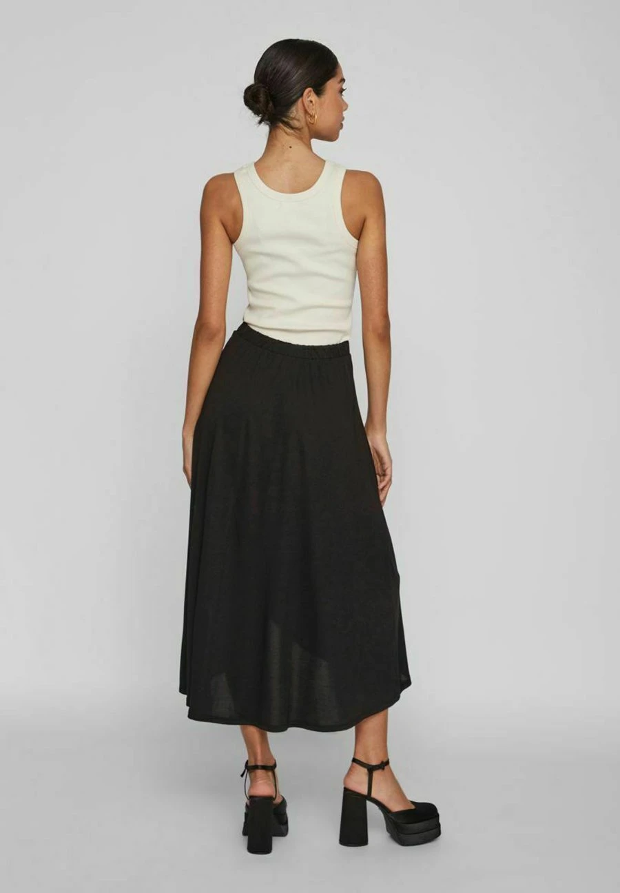 Vila Wickeloptik - A-Lijn Rok - Black 5 Vila Wickeloptik - A-Lijn Rok - Black - Afbeelding 3