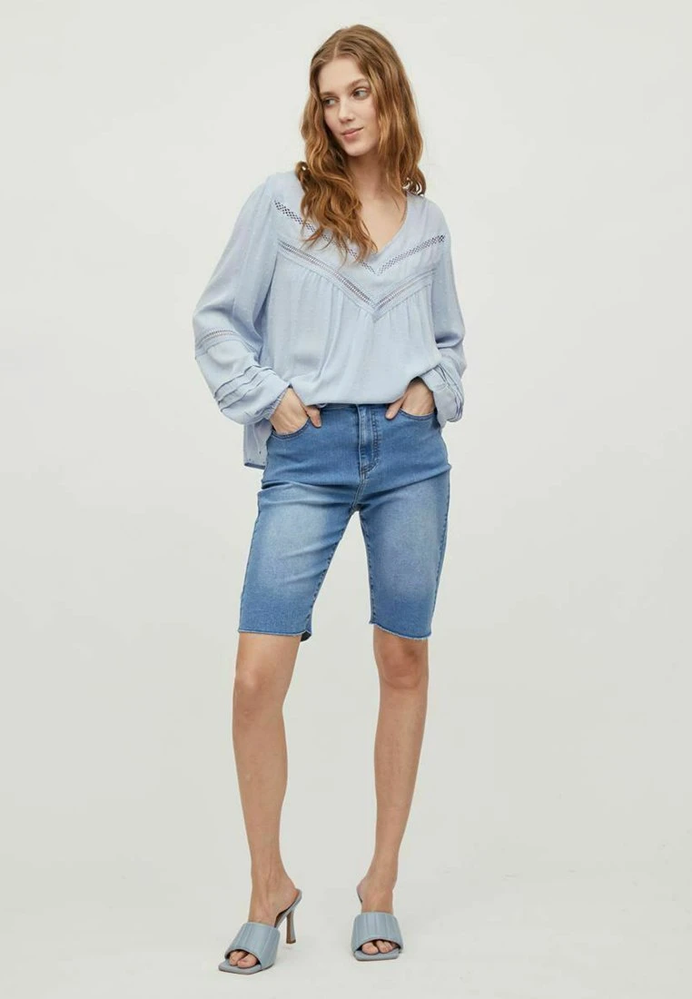 Vila Jeansshort - Blue Denim 4 Vila Jeansshort - Blue Denim - Afbeelding 2