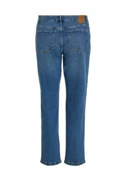 Vila Mid Rise - Jeans Tapered Fit - Medium Blue Denim -Dames eeeac41f6e624476b9834f72ed512d0e
