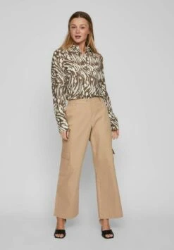 Vila Gemusterte - Overhemdblouse - Walnut -Dames efce6c6655464b209c3cf14ce2a3a94f