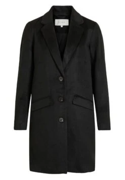 Vila Vileovita Coat - Mantel - Black -Dames f0fa9156fd454e2aaf028add4e84f391