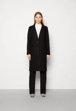 Vila Vivalji Long Coat - Mantel - Black