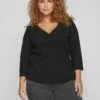 Mit 3/4 Ärmeln Curve- Blouse - Black -Dames f257731ab49f43db8d3c37becc951494