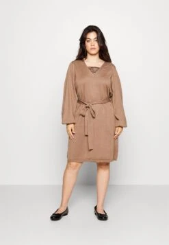 Vitracy Dress - Gebreide Jurk - Brown