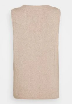 Vila Viril V-Neck- Top - Natural Melange -Dames f4bcf8bbdf7840eb950aad89b9667ba8