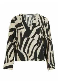 Vila Mit V Ausschnitt Langärmeliges - Blouse - Black -Dames f56481178df042e6bce14dccda1cbeff