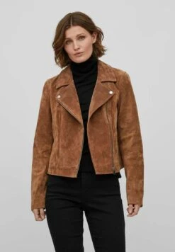 Vila Leren Jas - Toffee