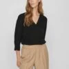 Vila Mit 3/4 Ärmeln V Ausschnitt - Blouse - Black 2 Vila Mit 3/4 Ärmeln V Ausschnitt - Blouse - Black -Dames f8f92cb8470e44d9b08bf648380c72c7