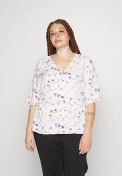 Viholly Wrap- T-Shirt Print - Cloud Dancer