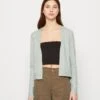 Vila Viril Short Cardigan - Vest - Green Milieu Melange