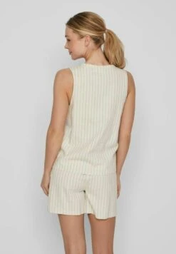 Vila Ärmellose - Blouse - Super Light Natural Melan -Dames fb9f4e3735884b899338250e0cb733cb