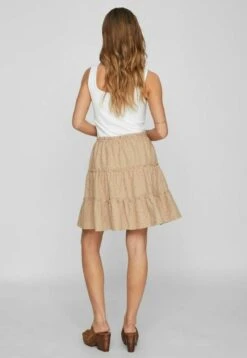 Vila High Waist - A-Lijn Rok - Savannah Tan -Dames fbcaec2491744ab1938008cd2bc5d018