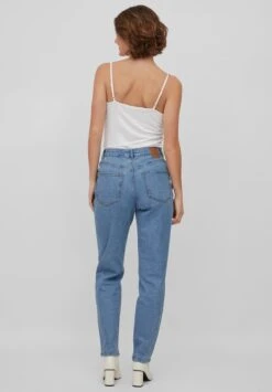 Vila Vinaomi Jo Lbd Hw Mom Noos - Straight Leg Jeans - Light Blue Denim -Dames fbcbcd30491945c384c1c0b0b137052e