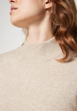 Vila Viril Crewneck- Trui - Natural Melange -Dames fbe06eb88ae94c4fa2911e523c3bb862