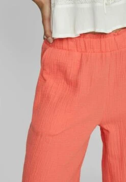 Vila High Waist Straight Fit - Broek - Hot Coral -Dames fe32991f6672436980ac16f0ab049e93