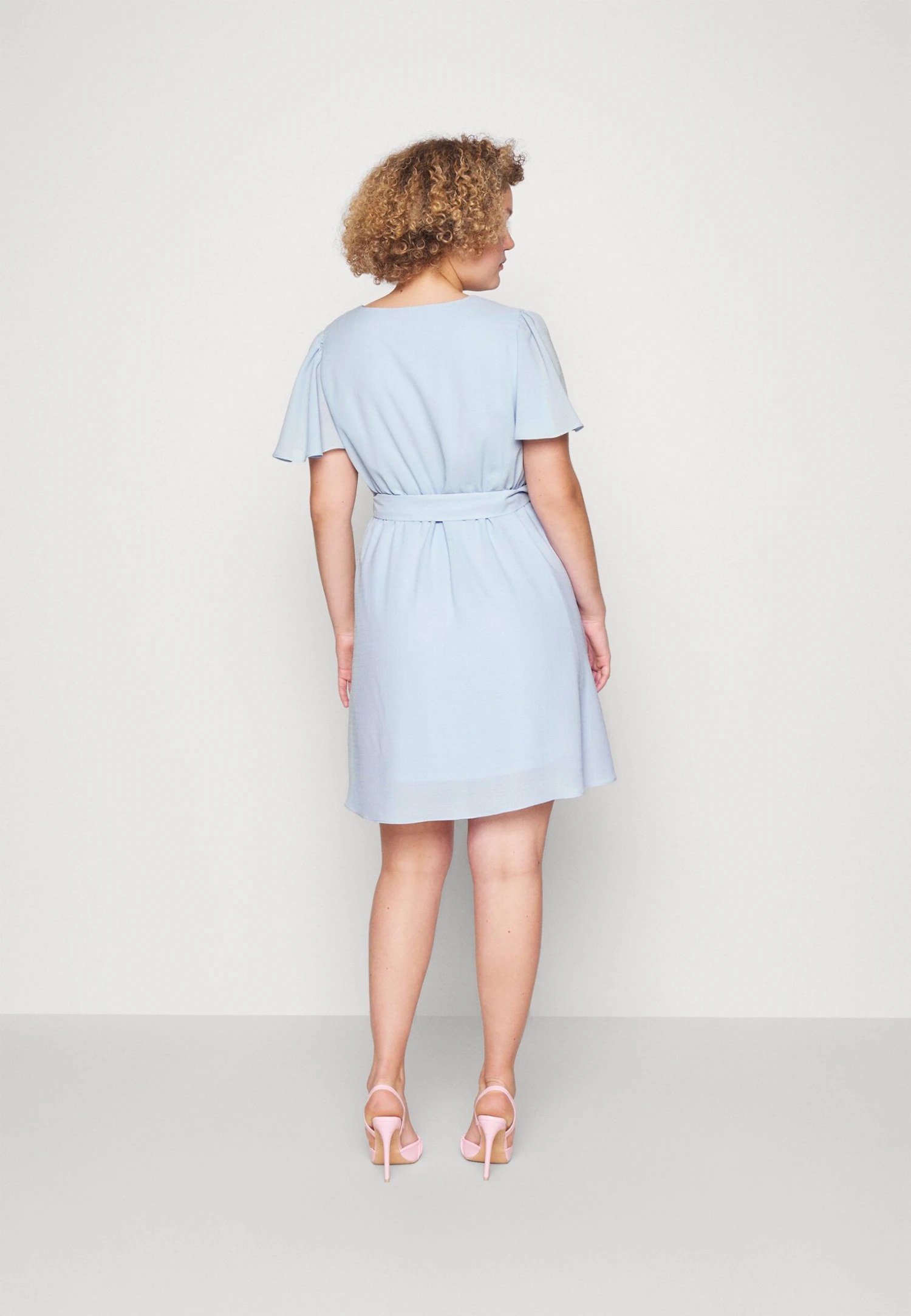 Vimirage V Neck Dress - Galajurk - Kentucky Blue 5 Vimirage V Neck Dress - Galajurk - Kentucky Blue - Afbeelding 3
