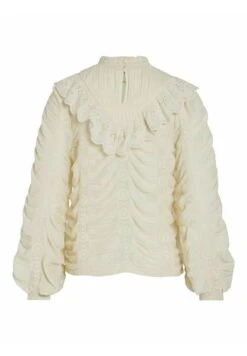Vila Mit Langen Ärmeln Gerüschtes - Blouse - Birch -Dames fed2b79dc359450593906158855c5f26